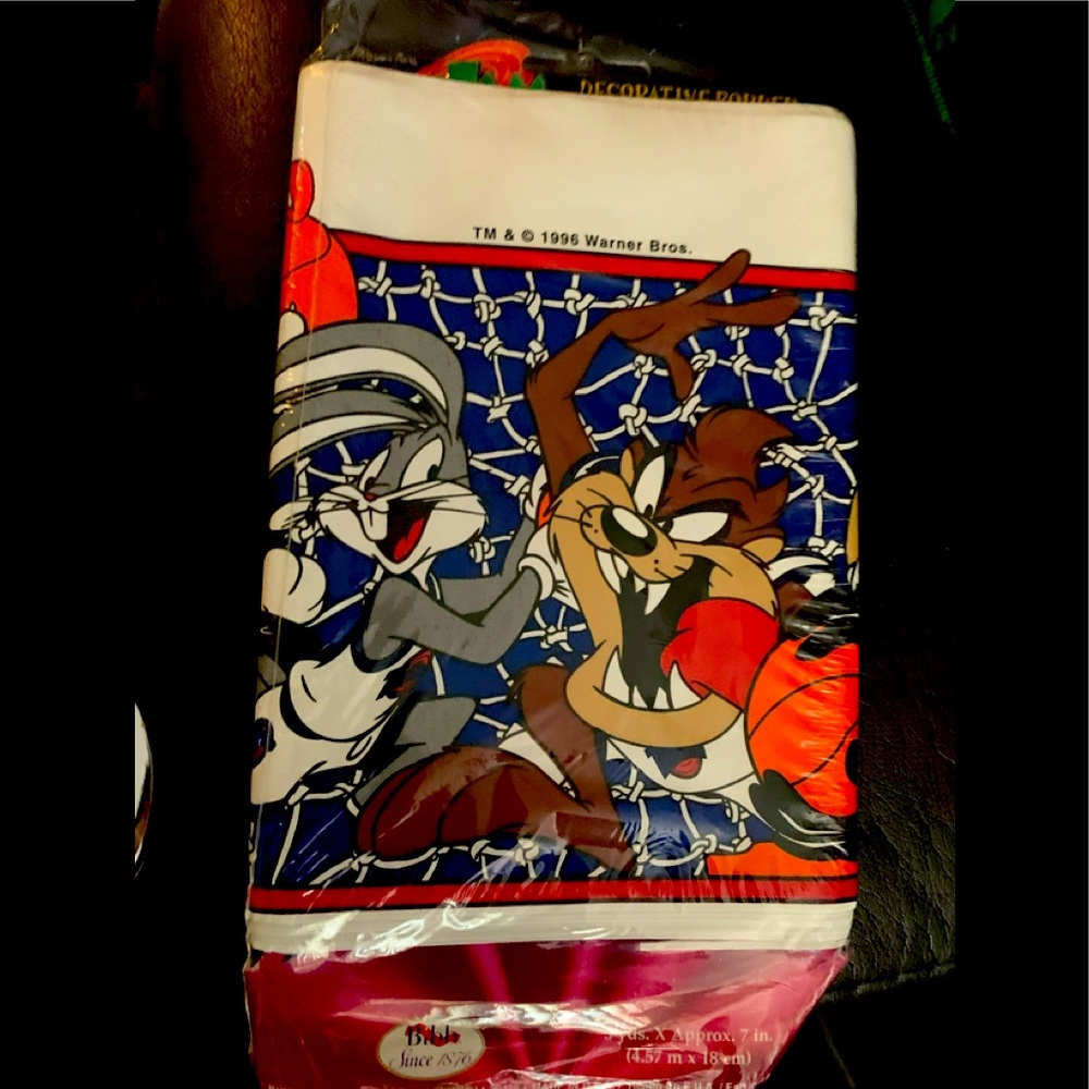 1996 vintage Space Jam border wallpaper